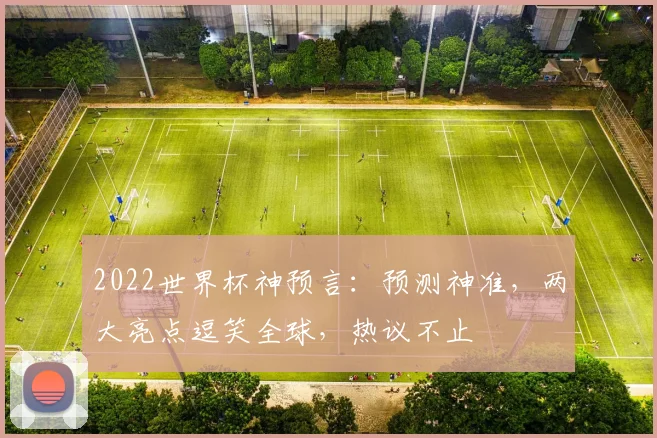 2022世界杯神预言：预测神准，两大亮点逗笑全球，热议不止